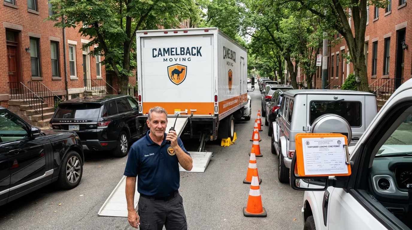 City street loading permit setup in South Glens Falls, NY
